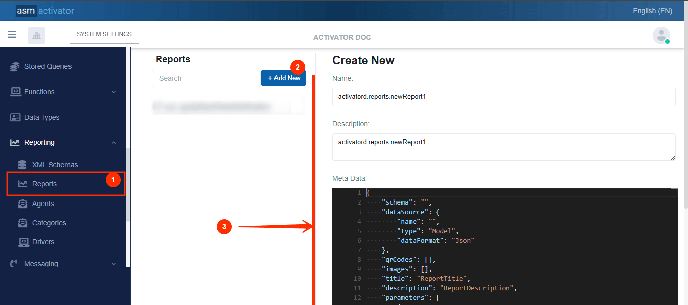 Create Report